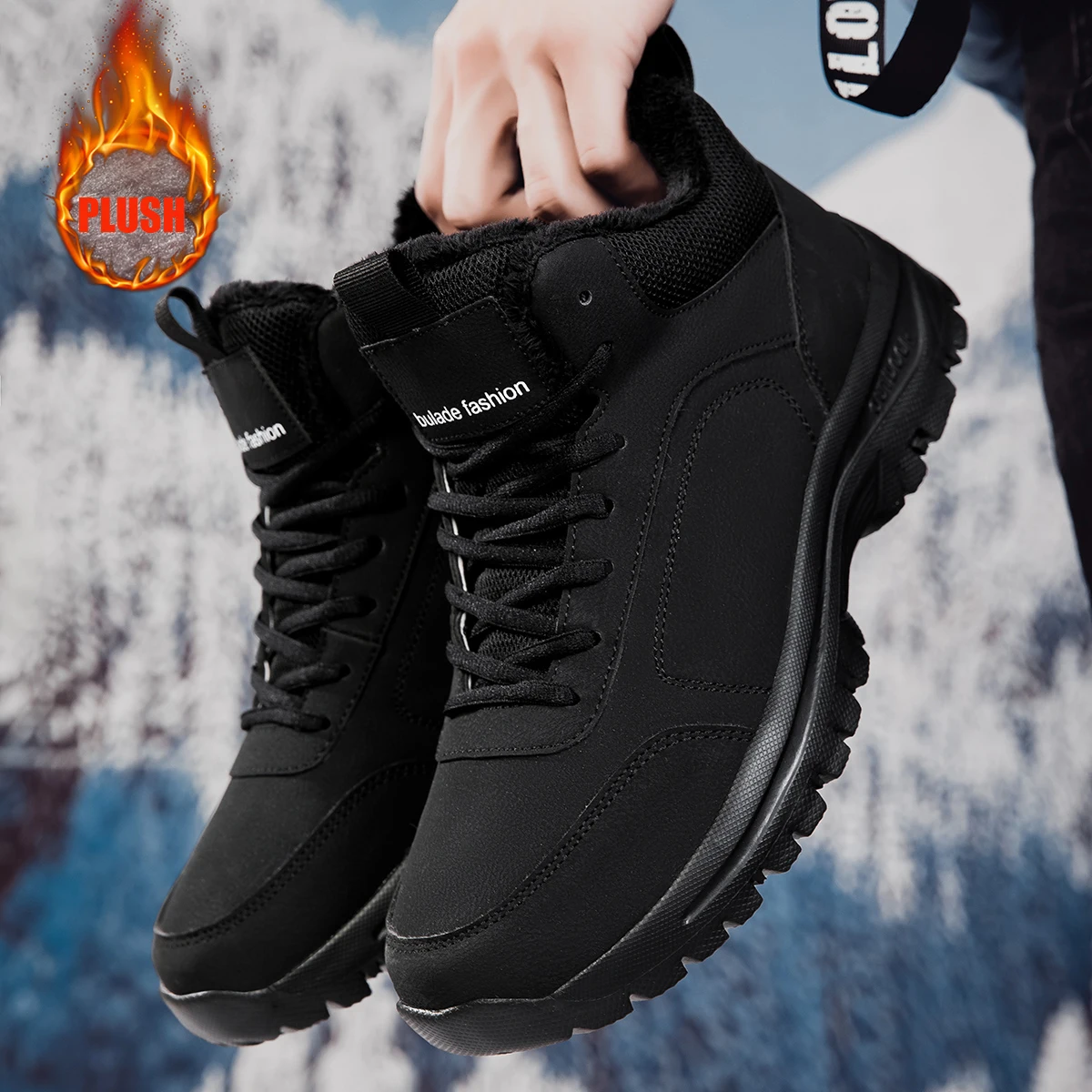 Waterproof Winter Boot - Зимние мужские ботинки до щиколотки, водонепроницаемые,
