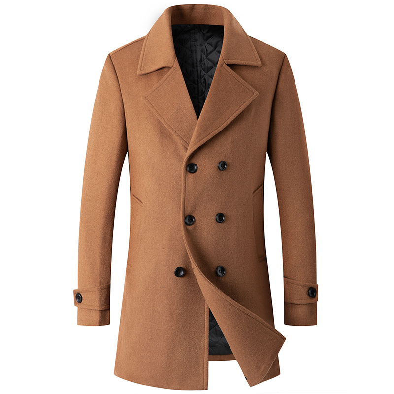 Wool Coat Peacoat - Двубортное пальто, Мужская шерстяная куртка Peacoat,