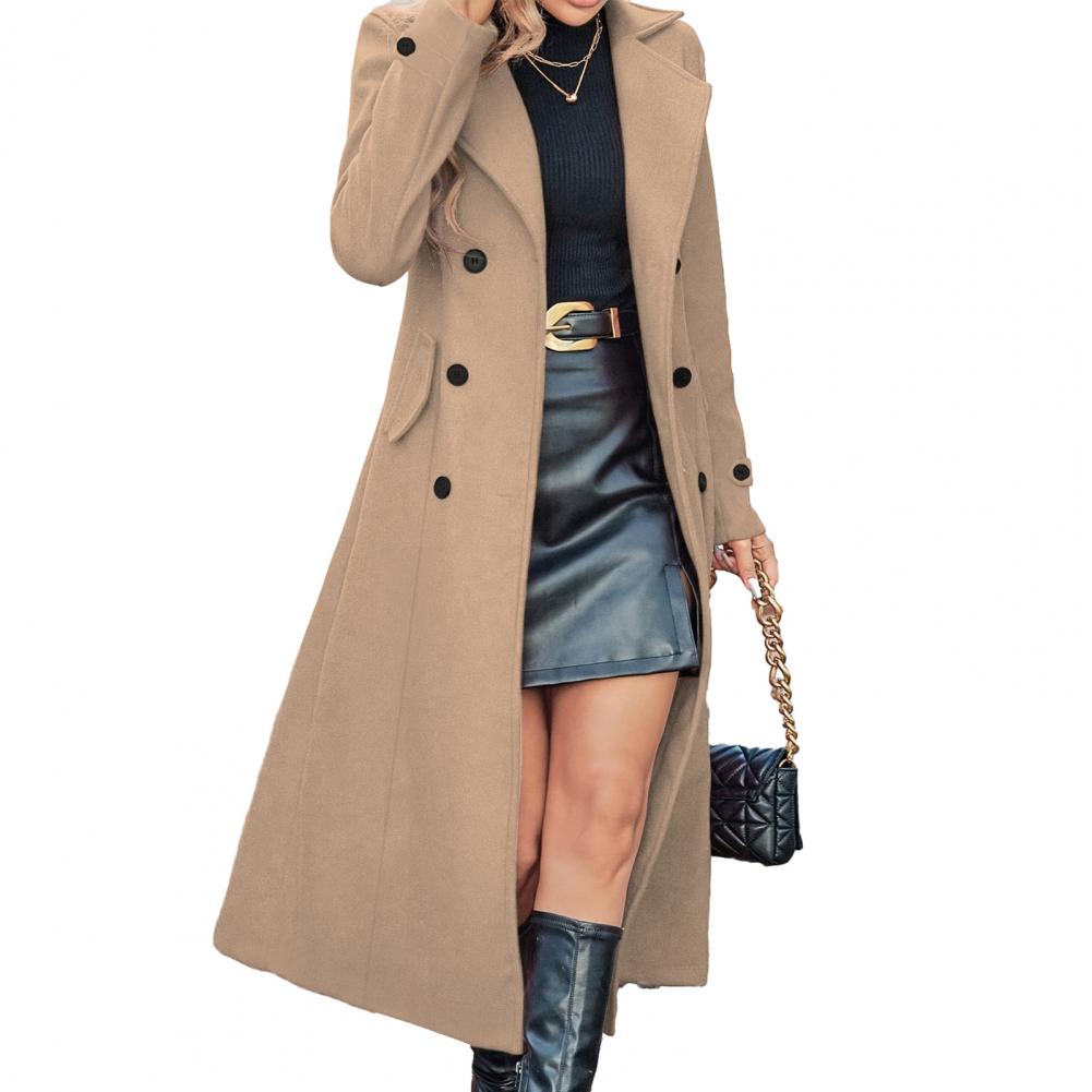 Женское зимнее пальто, длинное – обзор и цена Wool Coat Peacoat