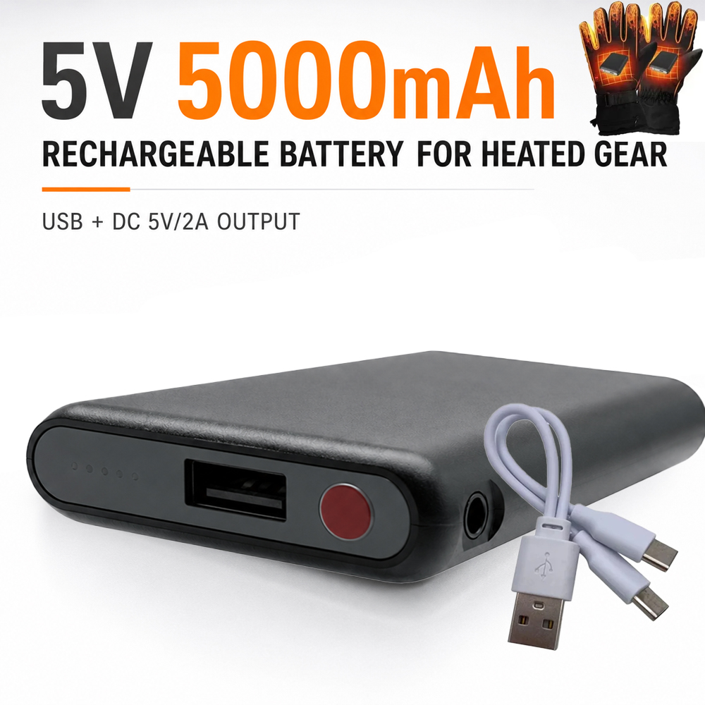 5 В 5000 мАч перчатки с подогр – обзор и цена Heated Vest Battery
