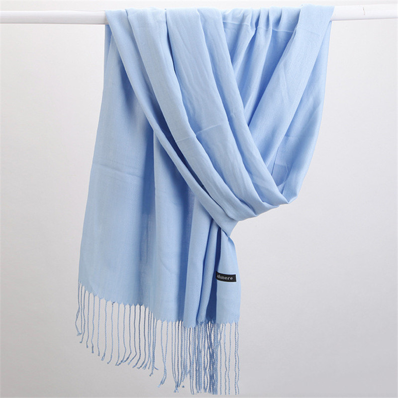 Модный однотонный женский шарф – обзор и цена Cashmere Pashmina Wrap