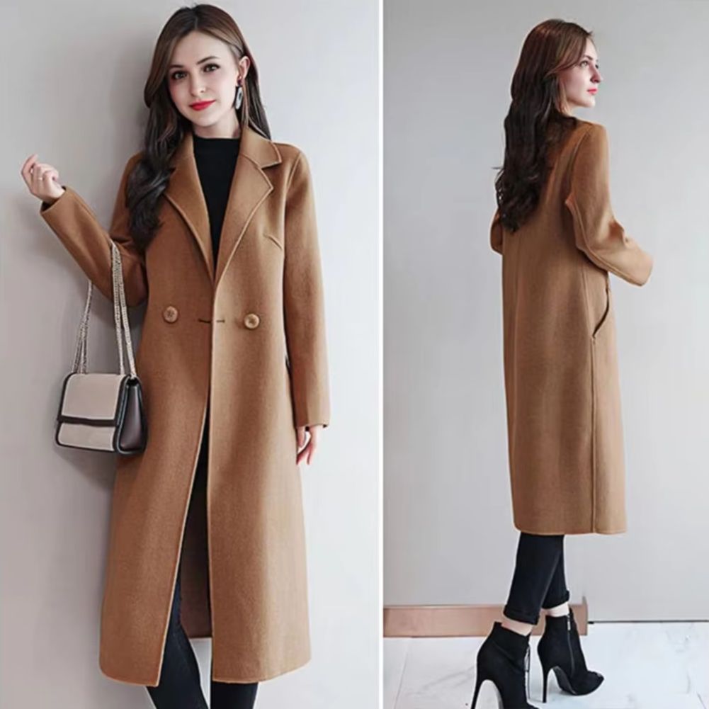 Элегантные женские шерстяные п – обзор и цена Wool Coat Peacoat