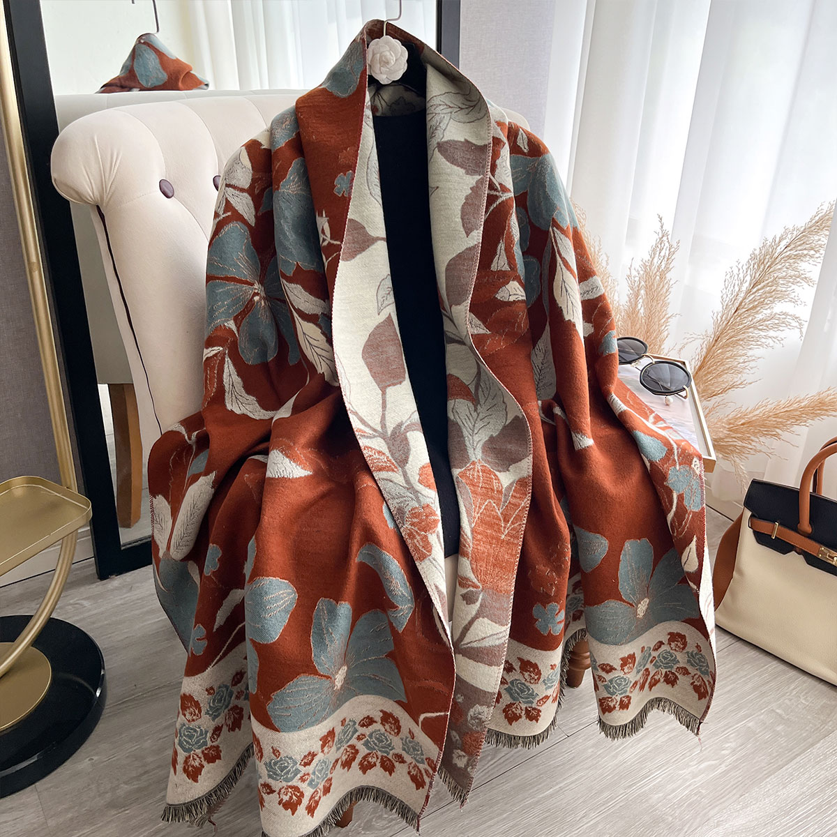 Женские утепленные роскошные з – обзор и цена Cashmere Pashmina Wrap