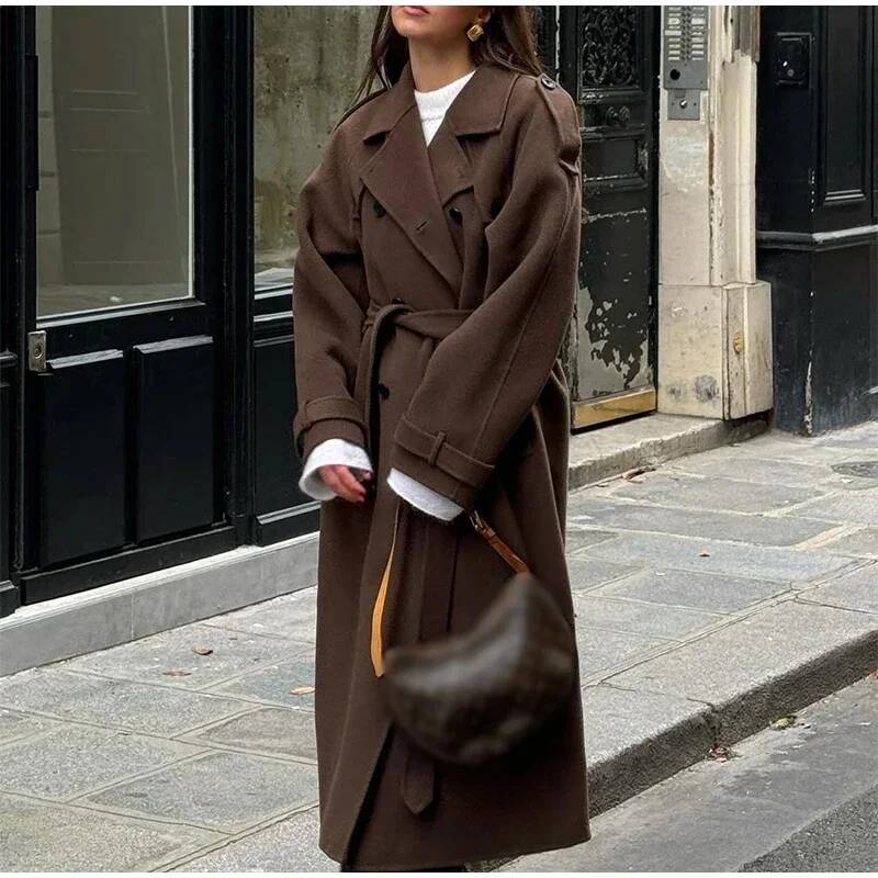 Элегантное серое длинное пальт – обзор и цена Wool Coat Peacoat